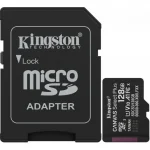 Карта памяти 128Gb MicroSDXC Kingston SDCS3/128GB Canvas Select Plus V10 A1 + adapter — изображение 2
