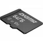 Карта памяти 64GB MicroSDXC Digma CARD30 V30 + adapter (DGFCA064A03) — изображение 2