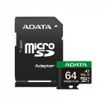 Карта памяти 64GB MicroSDXC A-Data UD64GUI3V30A2SP-RA1 Speed Plus V30 A2 + adapter — изображение 2