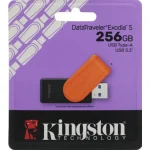 Флэш-накопитель 256Gb USB 3.0 Kingston DataTraveler Exodia S DTXS/256GB оранжевый/черный