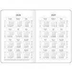 Ежедневник недатир. А5 BG. Монохром, 136 стр., темно-розовый, soft touch, с резинкой, 7БЦ — изображение 2