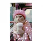 Блокнот А7, 40 л., клетка, гребень, обл. мелов. картон, уф-лак, Schoolformat КОШАЧЬЕ СИЯНИЕ — изображение 4