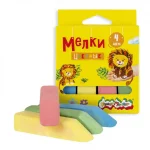 Мел цветной для асфальта 04 шт/уп, Каляка Маляка
