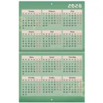 Календарь настенный перекидной 2027 г, 295*426 мм, 12 листов, скрепка, BRAUBERG, Funny owl — изображение 4