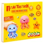 Пластилин 10 цв., со стеком, 150 г, Каляка Маляка.Для юных фантазеров