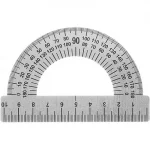 Транспортир 10 см, 180° металлический,  deVENTE