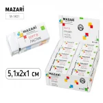 Ластик Mazari SOFT, прямоугольный, ПВХ, 51*21 мм, белый