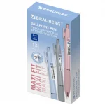 Ручка шариковая, автом. 0,5 мм., синяя, грип, BRAUBERG MAXI FIT — изображение 2