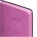 Ежедневник датир. 2027, А5, BRAUBERG Stylish, 352 стр, гибкая обложка, кожзам, розовый — изображение 2