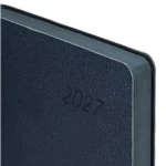 Ежедневник датир. 2027, А5, BRAUBERG Stylish, 352 стр, гибкая обложка, кожзам, темно-синий — изображение 2