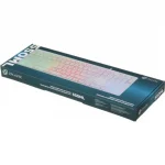 Клавиатура проводная Оклик 550ML белый USB slim Multimedia LED (1061618) каб.:1.5м — изображение 5