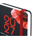 Ежедневник датир. 2027, А5, BRAUBERG Маки, 320 стр, с резинкой. выборочный лак, матовая ламинация — изображение 2