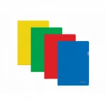 Папка-уголок А5, 180 мкм, прозрачная, ассорти,Berlingo