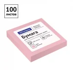 Блок самоклеящ. для записей 50 х 50 мм, 100 л., пастель ассорти ,OfficeSpace