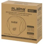 Диспенсер для туалетной бумаги LAIMA PROFESSIONAL ECO (Система T2), пластик, механич., белый, малый — изображение 6