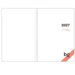 Ежедневник датир. 2027, А5, BGКонтракт. Ягодный, 352 стр, твердая обложка, кожзам, красный, цветной срез, на резинке — изображение 2