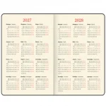 Ежедневник датир. 2027, А5, BRAUBERG Essential, 352 стр, твердая обложка, кожзам, бежевый — изображение 6