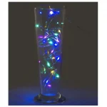 Гирлянда электрическая "Нить" 2 м роса, 20 LED, мультицветная, на батарейках, ЗОЛОТАЯ СКАЗКА — изображение 3