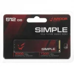 Накопитель SSD 512 Gb ARDOR GAMING Simple SI512QSHI [PCIe 3.0 x4, R- 3000 Мбайт/сек, W-1300 Мбайт/сек)