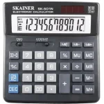 Калькулятор настольный, 12 разр., 156х157 мм, двойное питание, черный, Skainer SK-501N